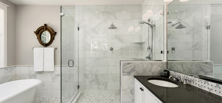 bathroom shower door installation in Vista